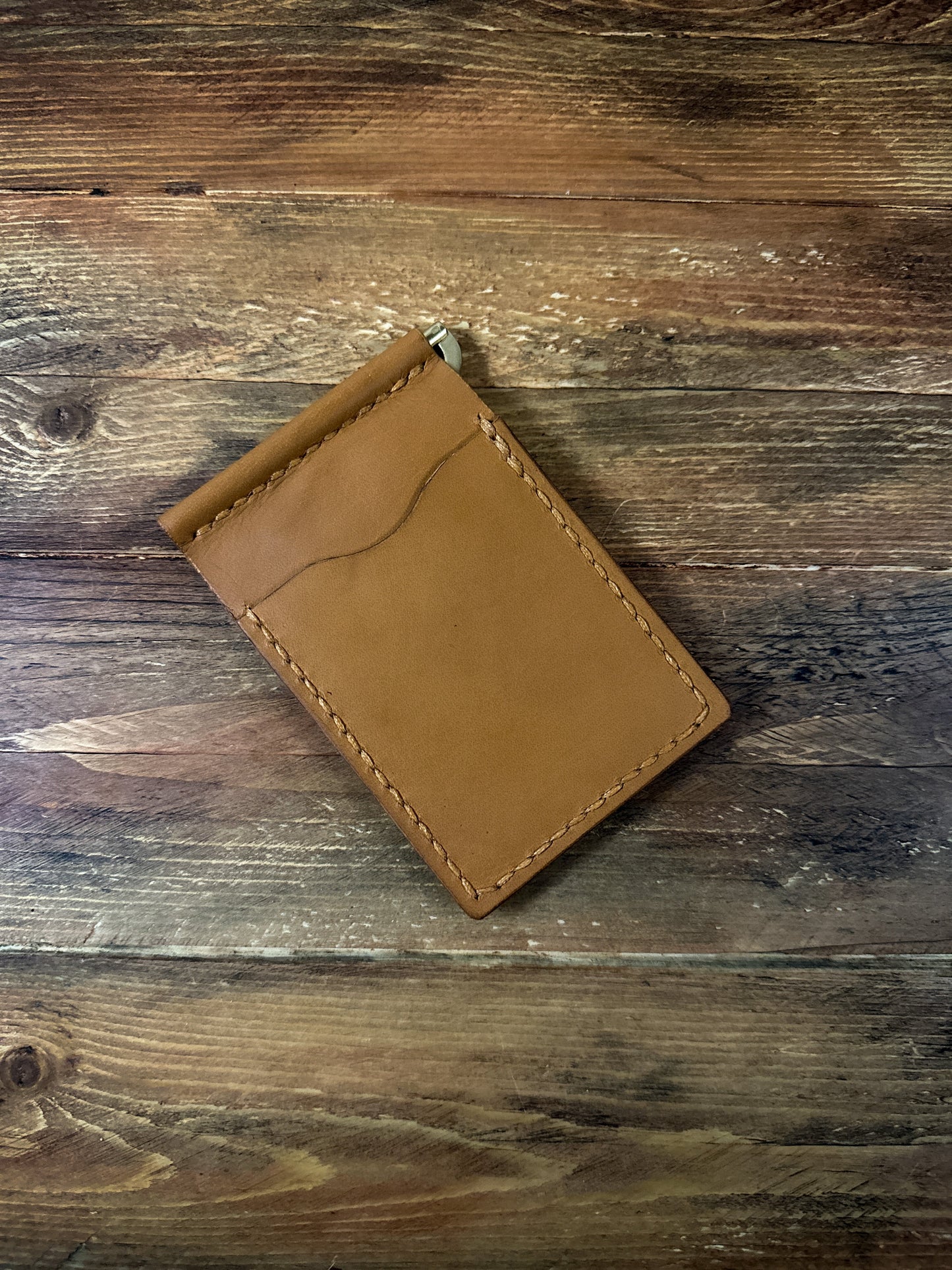 Light Tan Money Clip Wallet