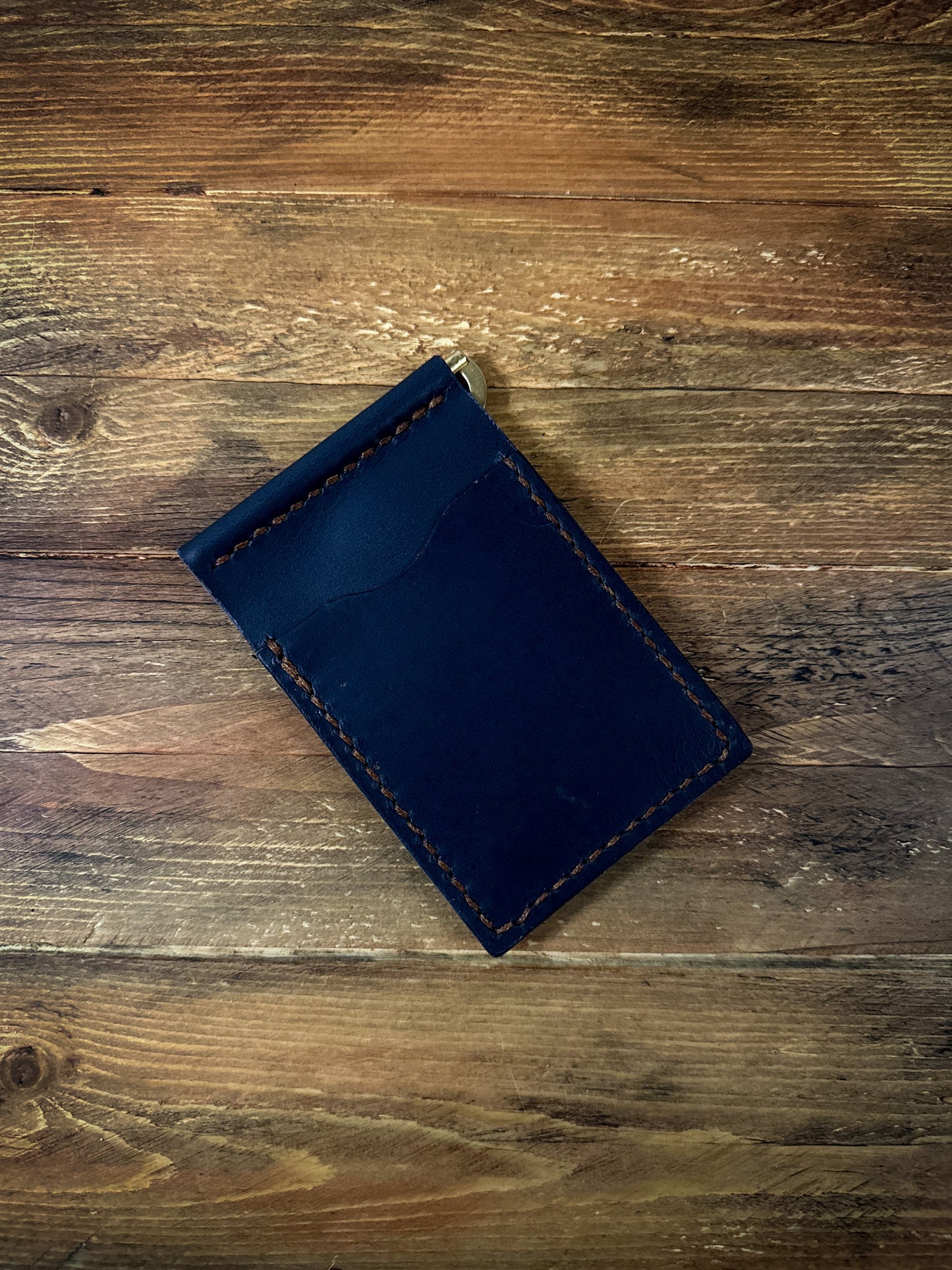 Navy Money Clip Wallet